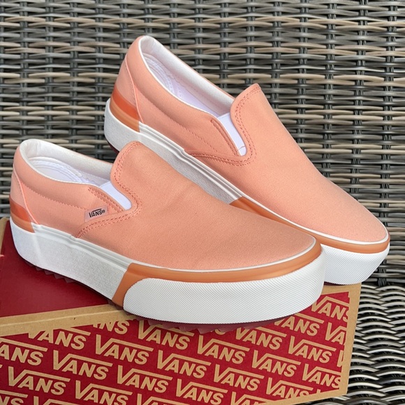 Vans Classic Slip-On S Pastel Peach Pearl/True White WMNS - Picture 5 of 16
